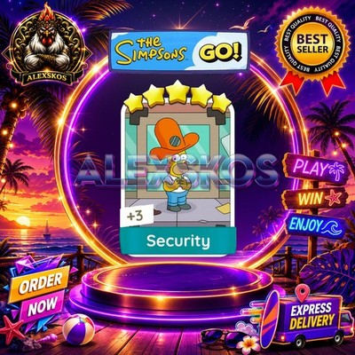 Security  Monopoly Go Sticker MOGO The Simpsons Go! Stickers  FastDelivery