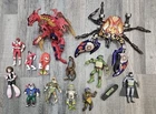Vintage Action Figure Lot TMNT Transformers Power Rangers Sonic Batman Anime Mix