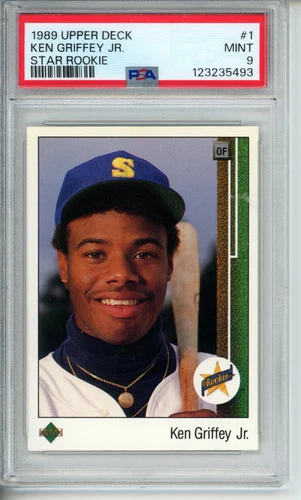 1989 Upper Deck Ken Griffey JR. #1 Star Rookie RC PSA 9 Mint Seattle Mariners