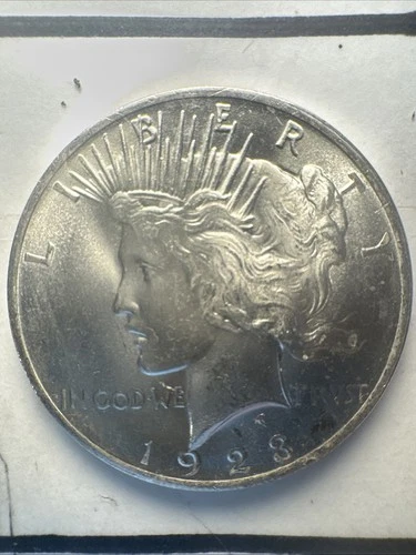 1923 Philadelphia Silver Peace Dollar Uncirculated Hi Grade