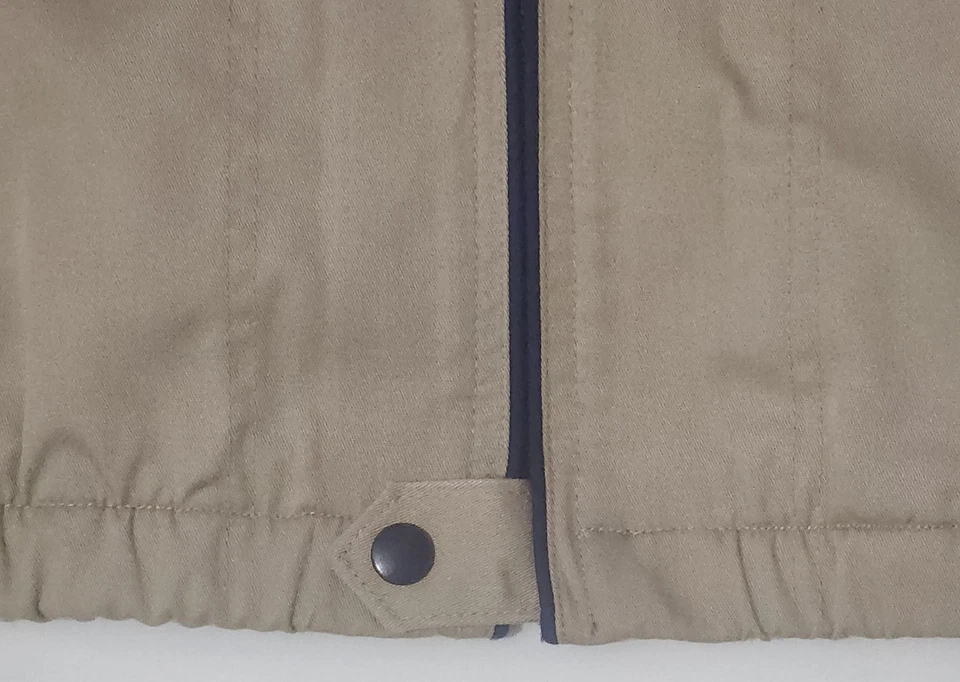 Chaqueta cortavientos vintage Mighty Mac Out O' Gloucester marrón grande años 70 Foto 3 de 4