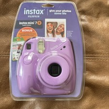 NIB Instax Mini 7 Plus Instant Camera w/Fujifilm Lavender Brand New