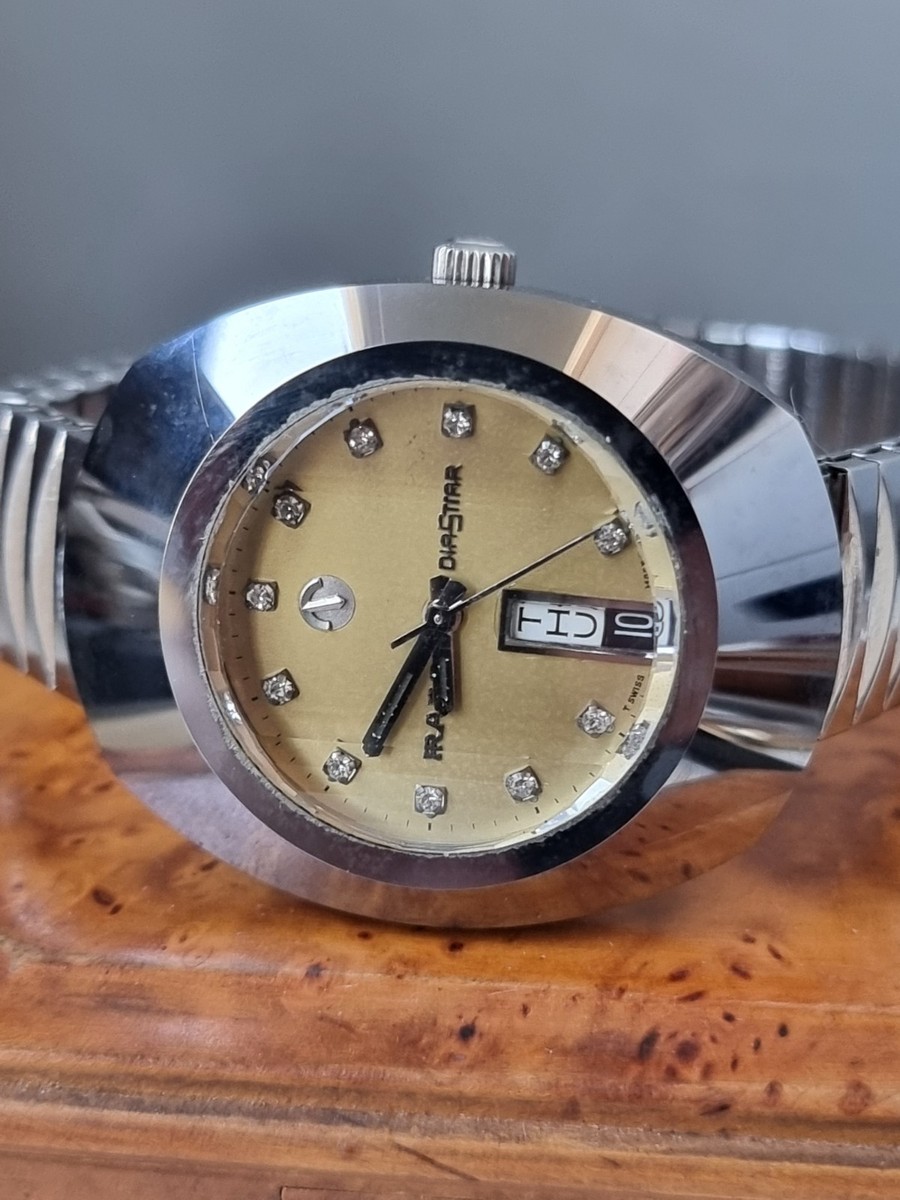 Vintage RADO DiaStar 636.0008.3 Automatic Day Date Men's Watch