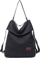 Travistar Damen Canvas Schultertasche Rucksack Groß Handtasche Vintage Damen Umh
