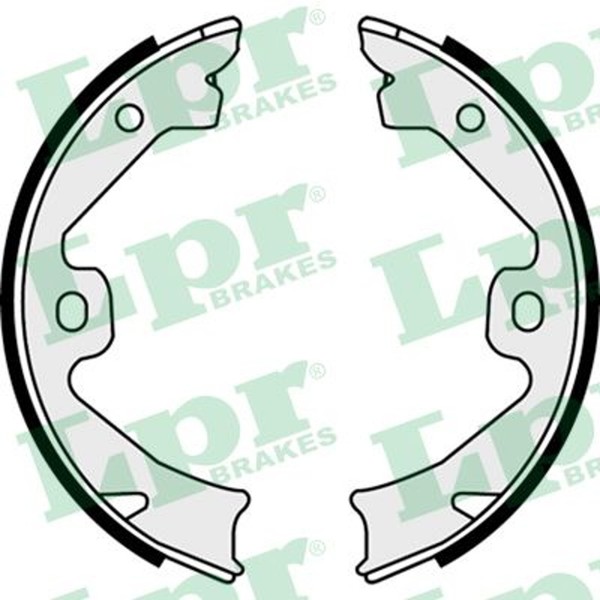 Bremsbackensatz Feststellbremse LPR 08140 FüR Rover MG ZT 16V 160 180 190 Cdti 1-image