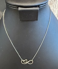 Necklace Sterling Silver Heart Mother And Daughter Forever Love 16