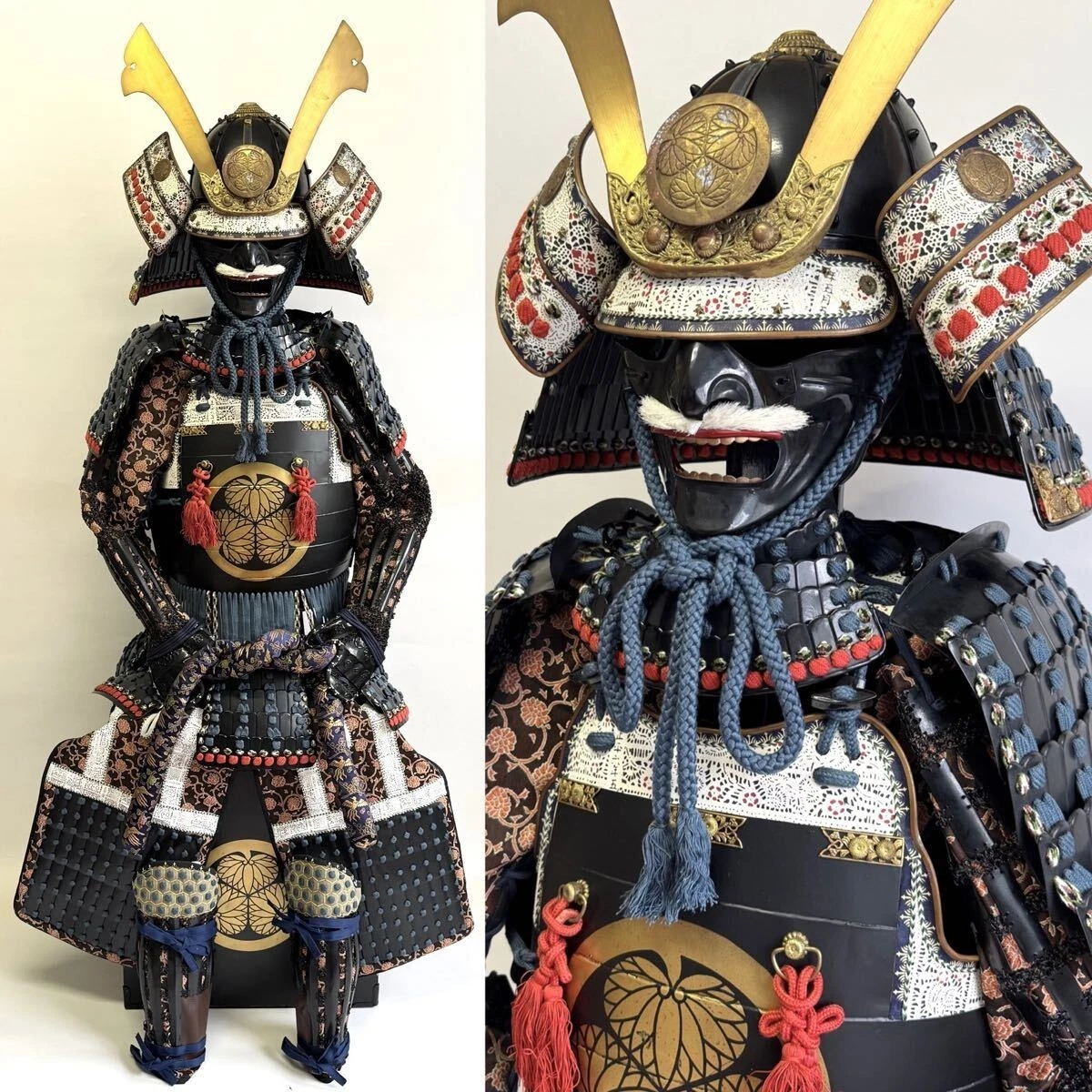 蓝色古董日本装甲| eBay