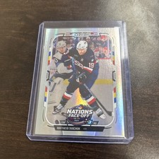 2025-26 O-Pee-Chee Hockey Matthew Tkachuk Nations Face Off #513 Rainbow Foil