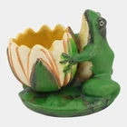 Weller Coppertone 1920s Arts And Crafts Pottery Frog On A Lily Pad Planter