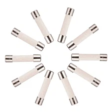 BOJACK Microwave Fuse 20AL250V 6x30mm 20A 250V Slow-Blow Ceramic Fuses 20 