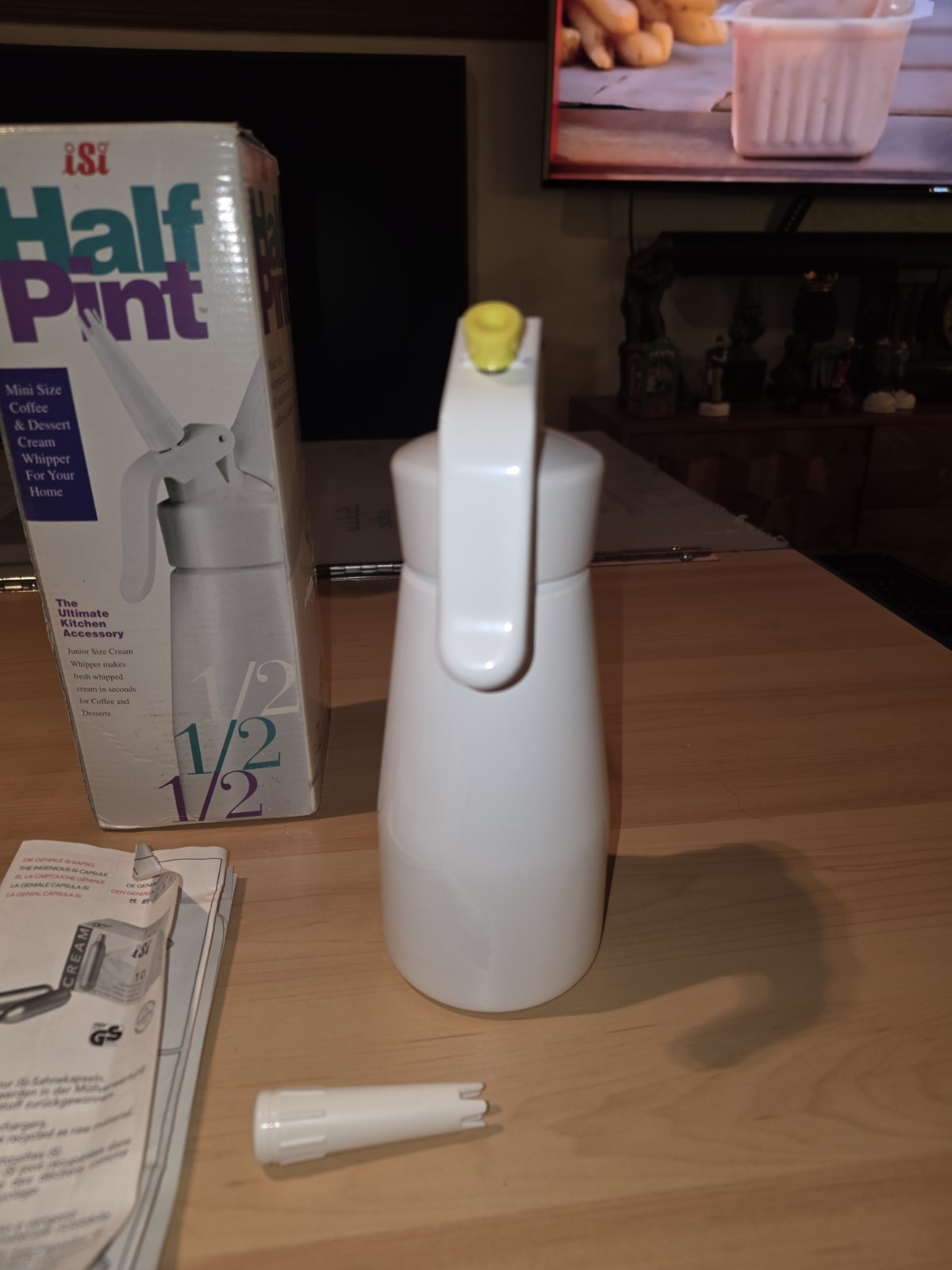 ISI Mini Easy Whip Cream Whipped Cream Maker Half Pint Dispenser