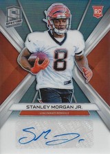2019 Panini Spectra Rookie Autographs #30 Stanley Morgan Jr. Auto /199 FB