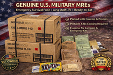 MRE U.S. Military Ready to Eat Meals - 1-Case Military Emergency MEAL-
