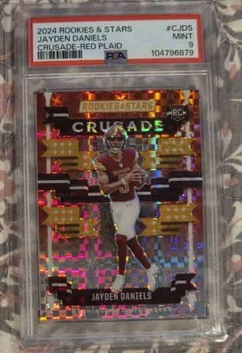 2024 Panini Rookies & Stars - Crusade Jayden Daniels #C-JDS Red Plaid (RC)