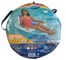 SwimWays Spring Float Recliner Pool Lounge Ch...