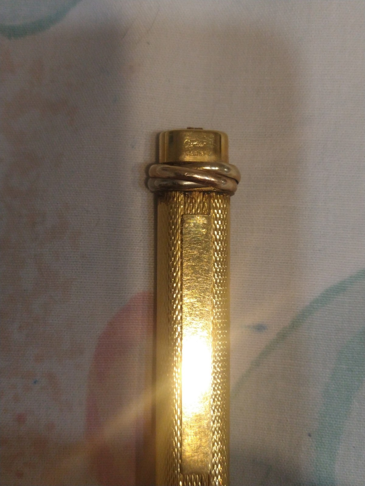 Cartier Trinity Gold Plated Ballpoint Pen Made In France 