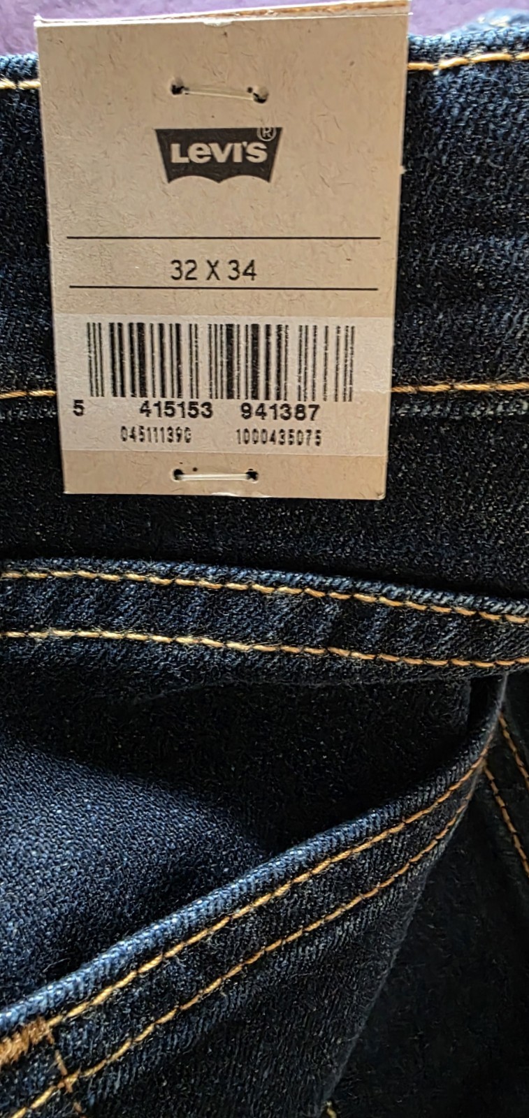 Levis 511 Sequoria 32w 34 L Blue Men's Jeans Rrp £120  #AA263 image 10