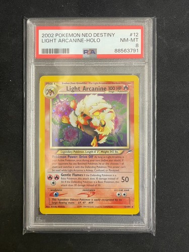 Light Arcanine (Unlimited) graded PSA 8 for sale on eBay
