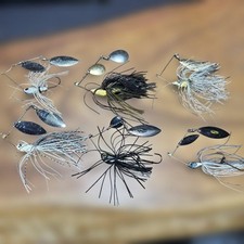 Spinnerbait set white/black