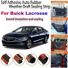 Door Rubber Seal Strips Weather Draft Noise Reduction Trim For Buick Lacrosse