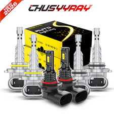 For Chevy avalanche 2002-2005-6x LED Headlight Bulbs High Low Beam Fog Light