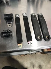 1974-81 Chevrolet Camaro Black Pushbutton Retractable Seat Belt RB7481CMB Black