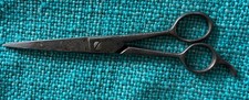 Vintage Wiss One Thousand Hair Cutting Sheers Ornate Handle 7  Razor Steel USA