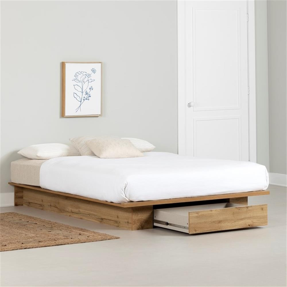 South Shore Cavalleri Platform Bed with Drawer Full/Queen No