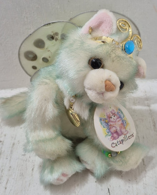 Vintage 2000 Aurora Caterpillars Cat Kitten Marina Fairy Plush NWT