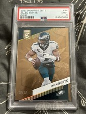 2023 PANINI DONRUSS ELITE 44 JALEN HURTS GOLD PSA MINT 9 # 10/10
