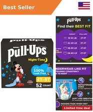 Pull-Ups Boys' Night-Time Potty Training Pants, Size 4T-5T, 52 Count
