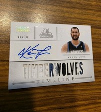 2012-13 National Treasures Timeline Kevin Love /10 Bookend Auto Flawless Patch