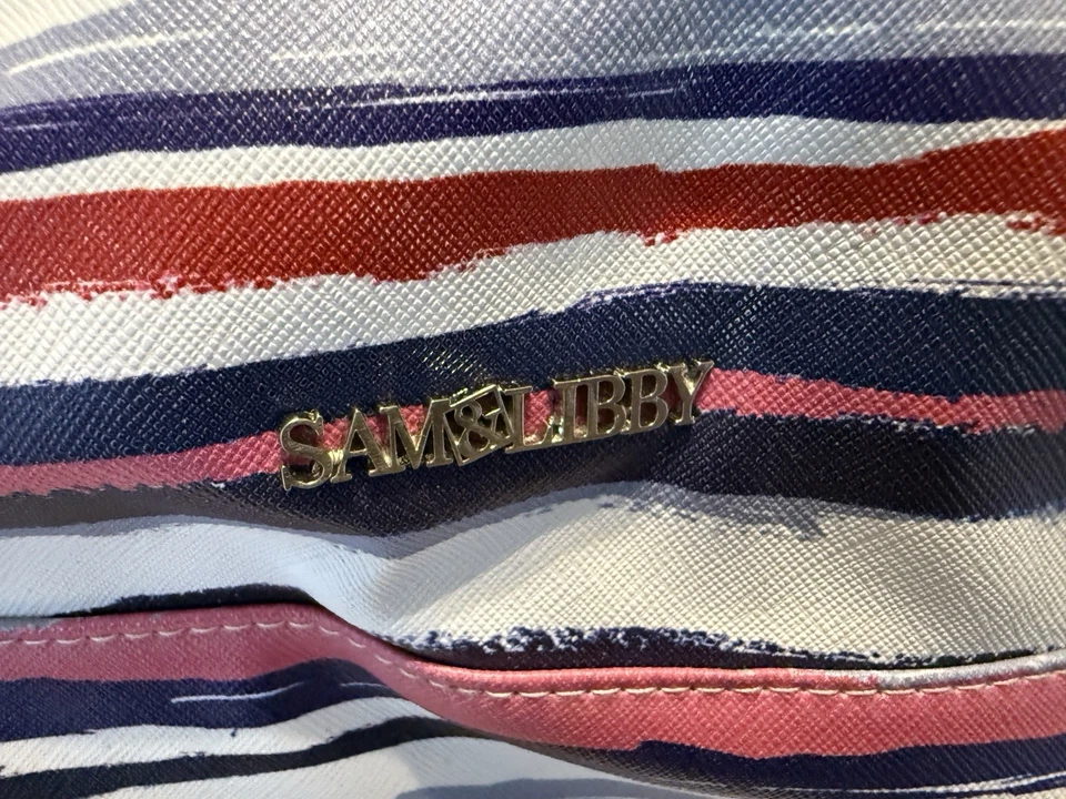 Sam & Libby Red White & Blue Striped Tote - Image 4 of 4