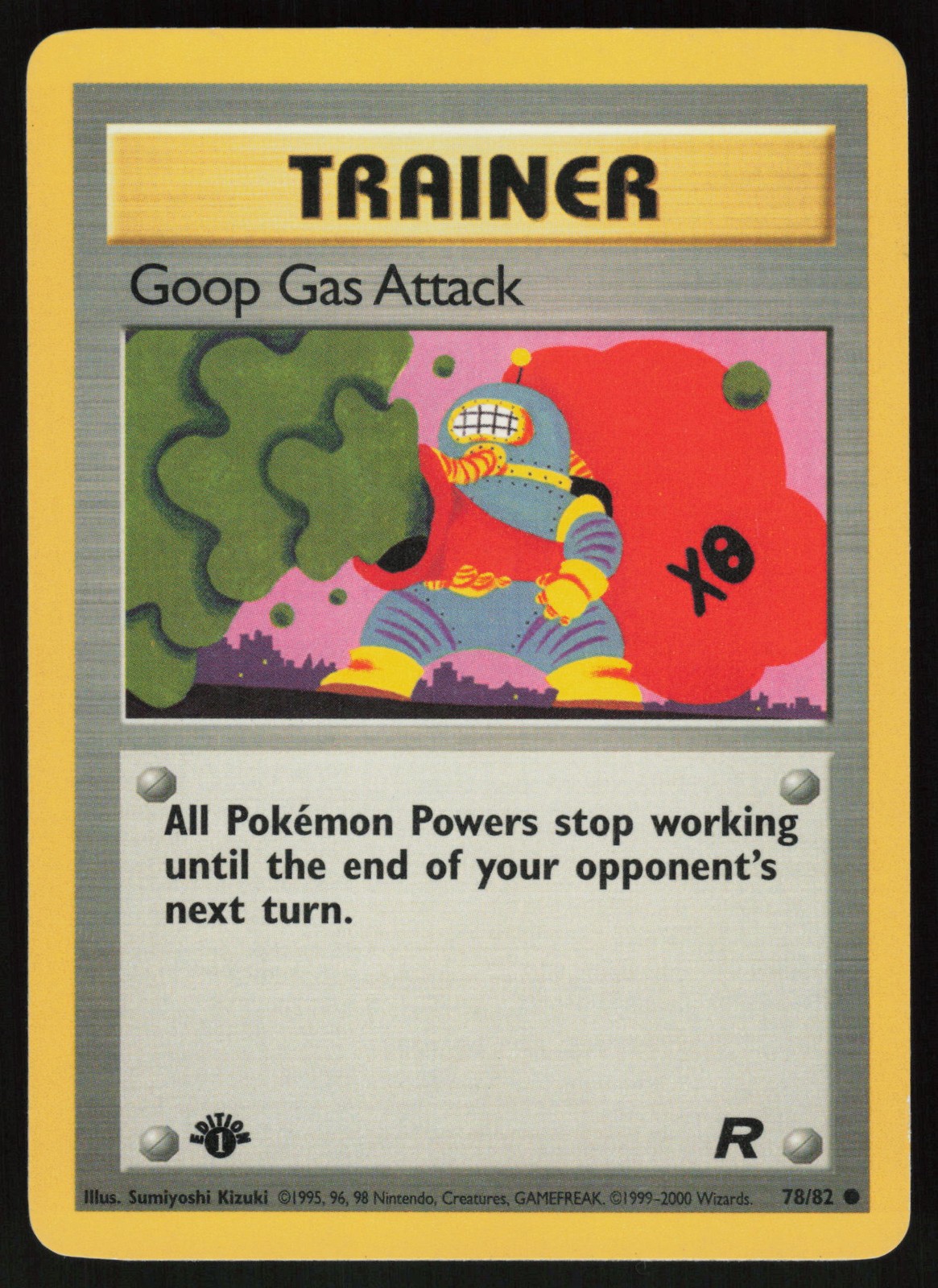 Pokemon Goop Gas Attack Common 1st Edition Team Rocket 78/82 NM
