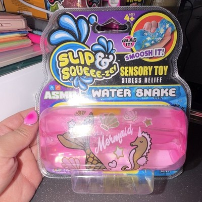 Ja-Ru Slip & Squee-Ze ASMR Water Snake Squeezable Stress Reliever Mermaid