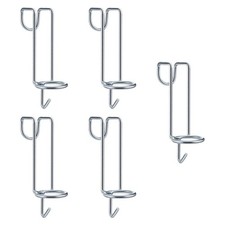 Lot de 5 crochets pour seau à cheval, seau d'alimentation portable, cintres