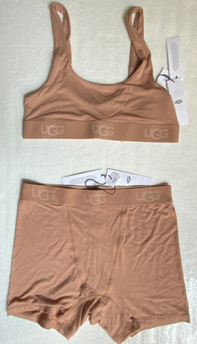 UGG Set - Gwendollyn Bralette & Alexiah Boy Short NWT | Small Beige | Luxe Gift - Picture 5 of 24