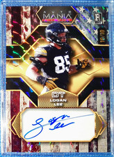 2024 WILD CARD MANIA LOGAN LEE ROOKIE VINTAGE FLAG MOSAIC HEX AUTO 10/10 BOOKEND. rookie card picture