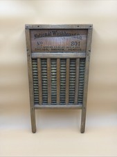 National Washboard Co. 'The Brass King Top Notch' Sanitary Front Drain Washboard — listing 3