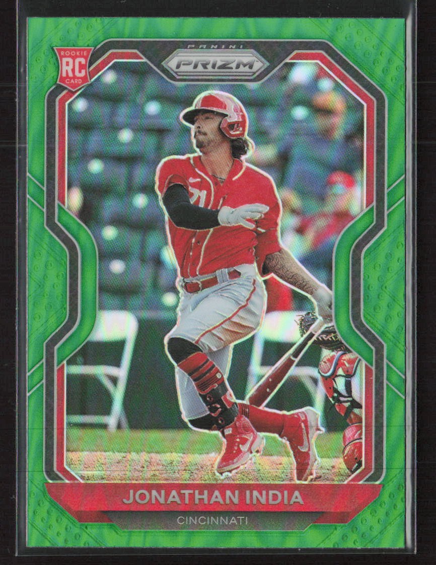 Jonathan India 2021 Panini Prizm #26 Green Prizm Cincinnati Reds