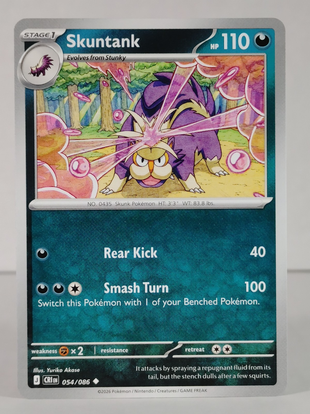 Skuntank - ME: Chaos Rising #054 - POKEMON - NM - singles