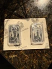 2 1oz Silver Bars .9999 fine Michael the Archangel Encased. Mint. Free shipping