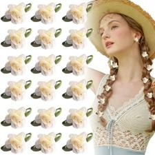 20 Pcs Mini Flower Hair Clips for Women, Cute Small Flower Alligator Clips Sp...