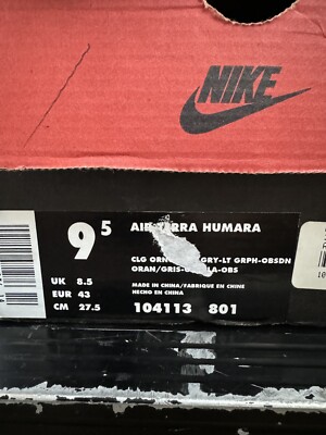 Size 9.5 - Nike Air Terra Humara Orange | eBay