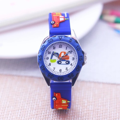 Relojes para niños DIBUJOS ANIMADOS Camión Reloj Pulsera Niños Niños Niñas Dial Cuarzo Reloj - Imagen 12 de 12