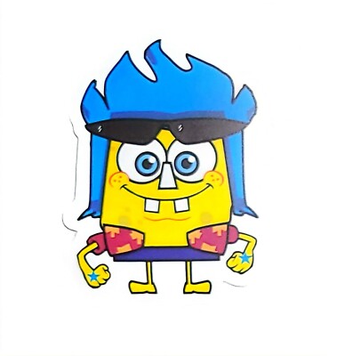 SpongeBob SquarePants Patrick Sandy Anime Manga Cartoon Water Resistant Sticker