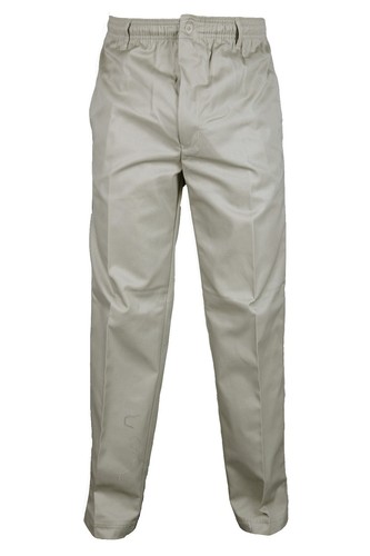 Mens Elasticated Stretch Waist Rugby Trousers 30-48 Comfortable Draw Cord Tie - Picture 13 of 28