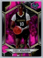 2024 2023-24 Bowman University Best Pink Lava Refractor #10 Cody Williams /100
