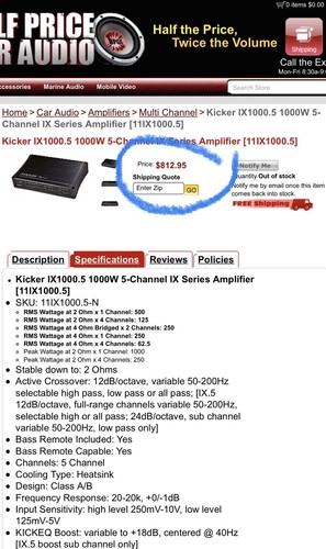 Powerful Kicker Car Amplifier IX 1000.5 (5 Channels) - Bild 2 von 11