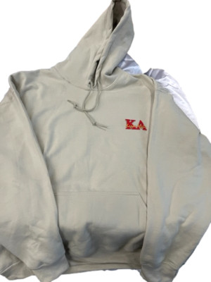 Kappa Alpha Order Sand Hoodie Hoody Hooded Sweatshirt w/Embroidered Letters sz S